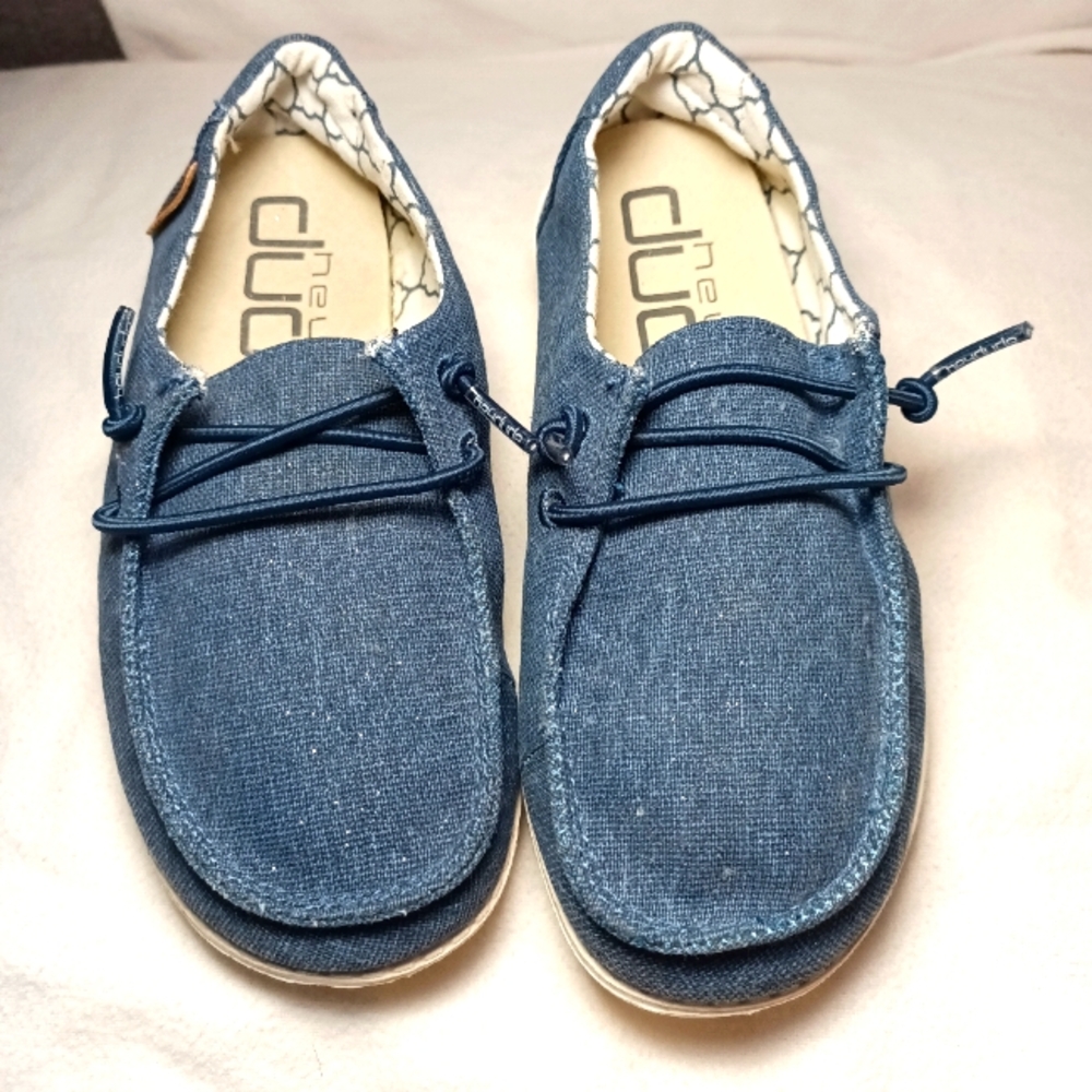 Girl's Hey Dude brand shoes Wendy Youth Sparkling Denim style